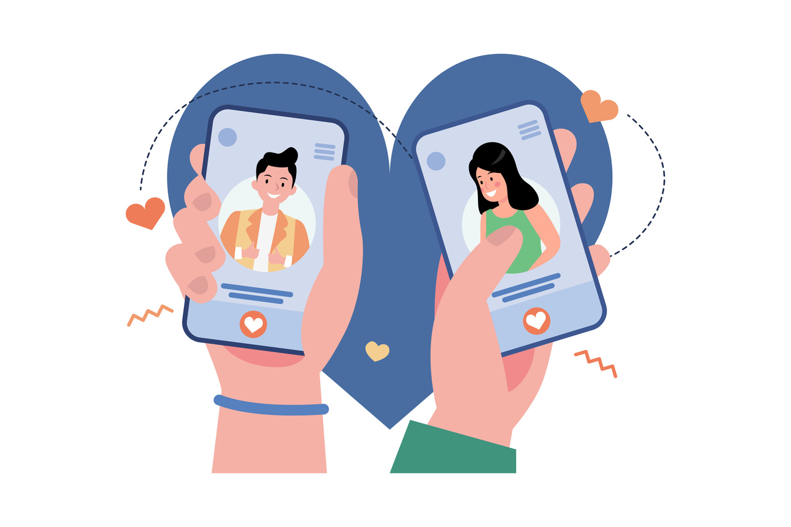 M435_Online Dating Illustration Pack M435_Online Dating Illustration Pack