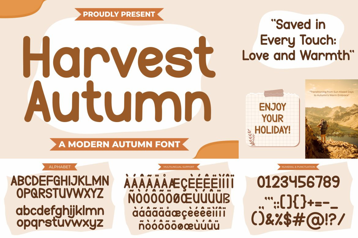 Autumn Modern Font Bundle