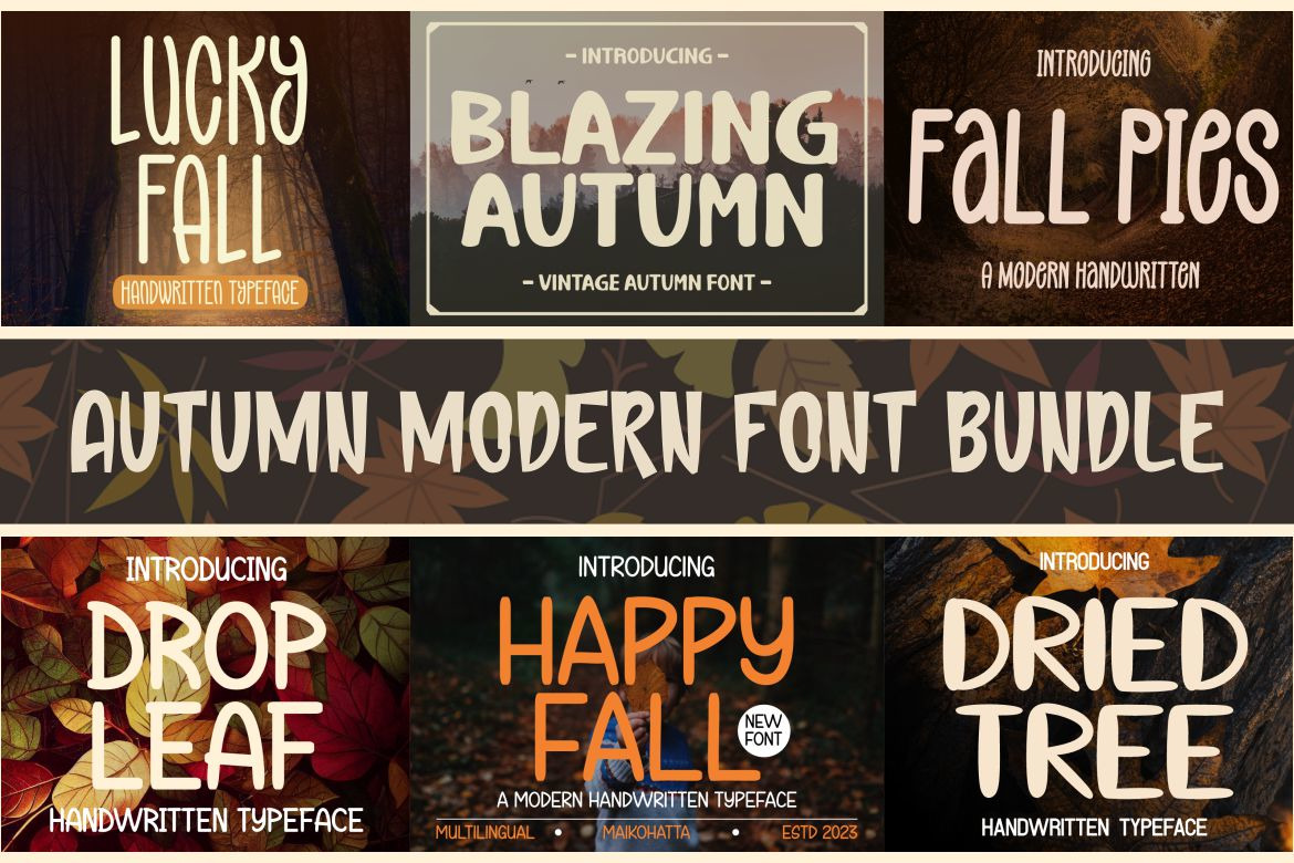 Autumn Modern Font Bundle