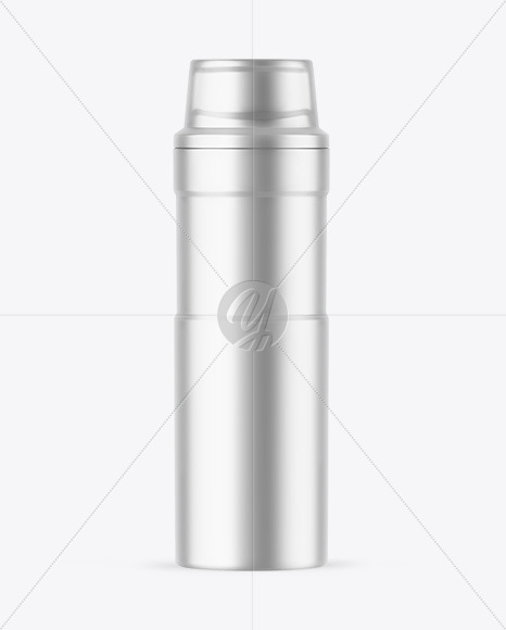 Matte Metallic Thermo Bottle Mockup