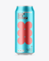 Matte Metallic Drink Can Mockup