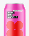 Matte Drink Can Mockup