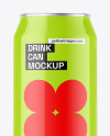 Glossy Drink Can Mockup