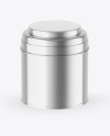 Metallic Tea Tin Can Mockup