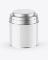 Glossy Tea Tin Can Mockup