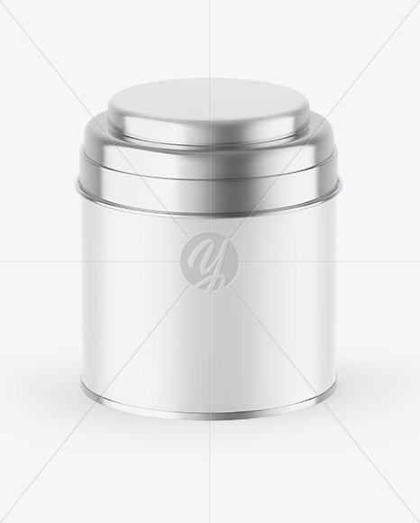 Matte Tea Tin Can Mockup