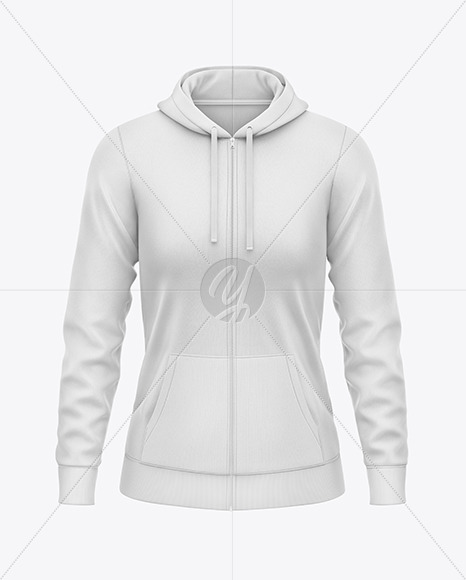 Women's Full-Zip Hoodie Mockup