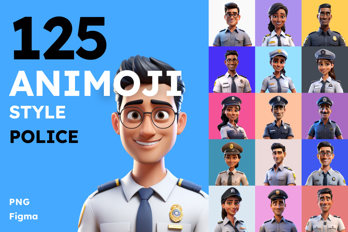 125 Animoji - Police 125 Animoji - Police