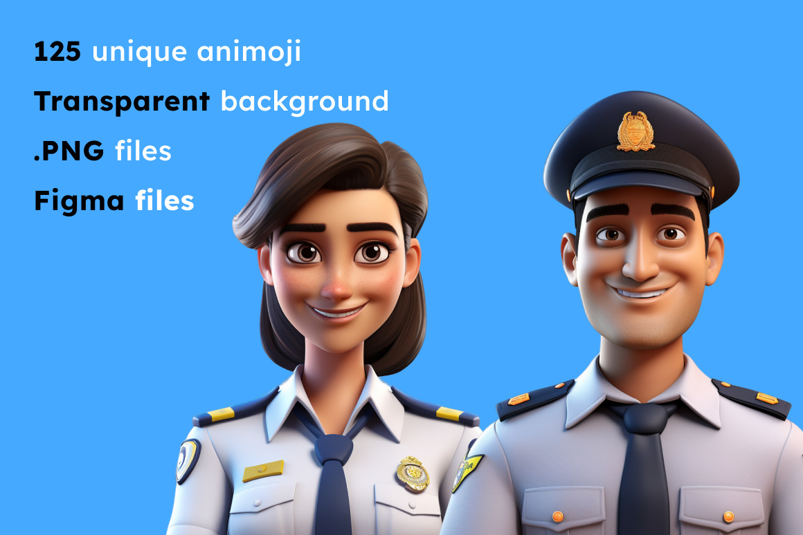 125 Animoji - Police 125 Animoji - Police