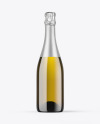 Antique Green Glass Champagne Bottle Mockup Antique Green Glass Champagne Bottle Mockup