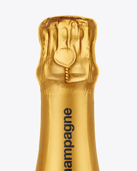 Antique Green Glass Champagne Bottle Mockup Antique Green Glass Champagne Bottle Mockup