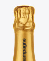 Antique Green Glass Champagne Bottle Mockup Antique Green Glass Champagne Bottle Mockup
