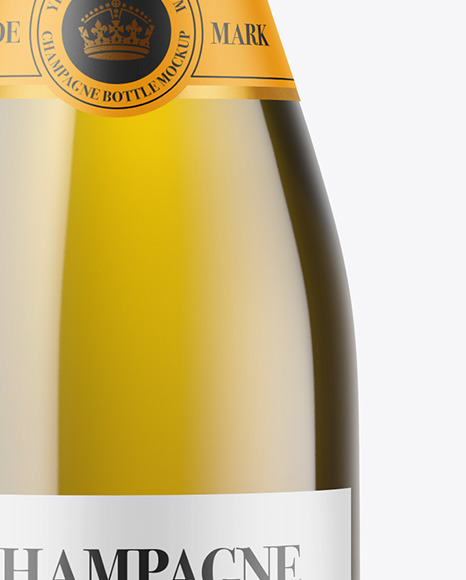 Antique Green Glass Champagne Bottle Mockup Antique Green Glass Champagne Bottle Mockup