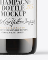 Antique Green Glass Champagne Bottle Mockup Antique Green Glass Champagne Bottle Mockup