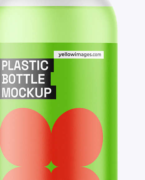 Frosted Plastic Bottle Mockup