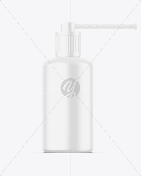 Matte Spray Bottle Mockup