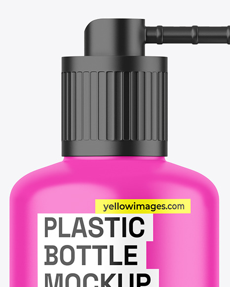 Matte Spray Bottle Mockup