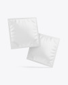 Two Square Sachets Mockup