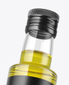 Clear Glass Olive Oil Bottle Mockup