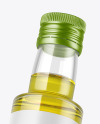 Clear Glass Olive Oil Bottle Mockup