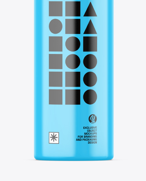 Glossy Thermos Bottle Mockup