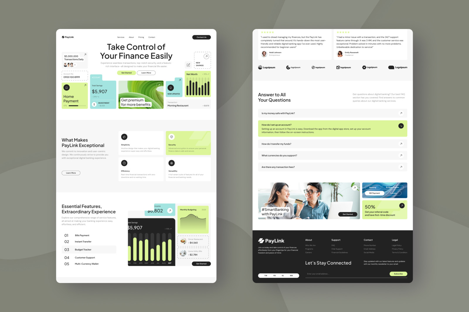 PayLink - Digital Banking Landing Page PayLink - Digital Banking Landing Page
