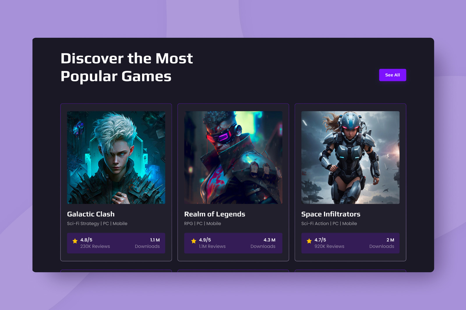 PlayFlix - Gaming Landing Page