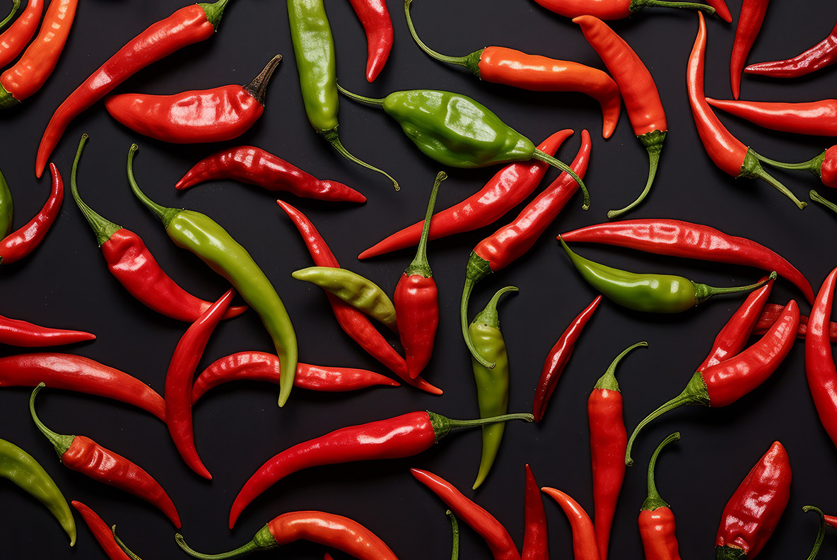 Chili pepper patterns