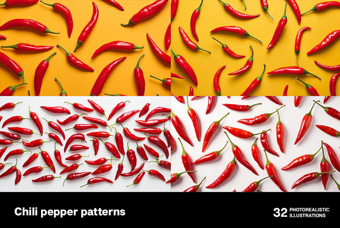 Chili pepper patterns Chili pepper patterns