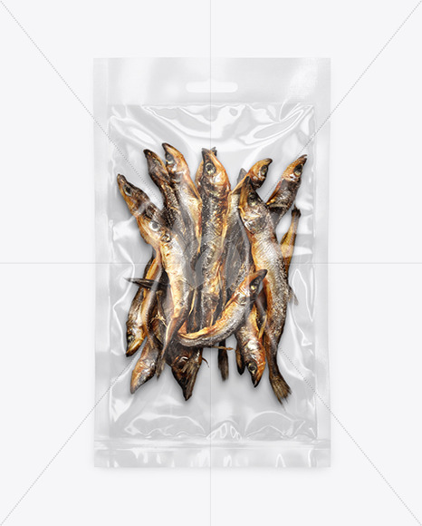 Package with Dried Fish Mockup