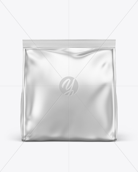 Metallic Stand-Up Bag Mockup