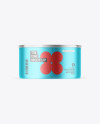 Matte Metallic Tin Can Mockup