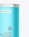 Matte Metallic Tin Can Mockup