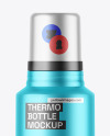 Matte Metallic Thermo Bottle Mockup