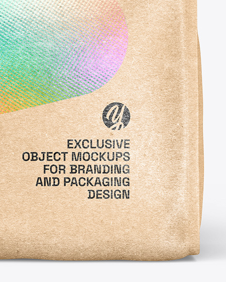 Kraft Paper Stand-Up Bag Mockup