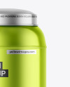 Metallic Tea Tin Can Mockup