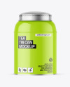 Glossy Tea Tin Can Mockup