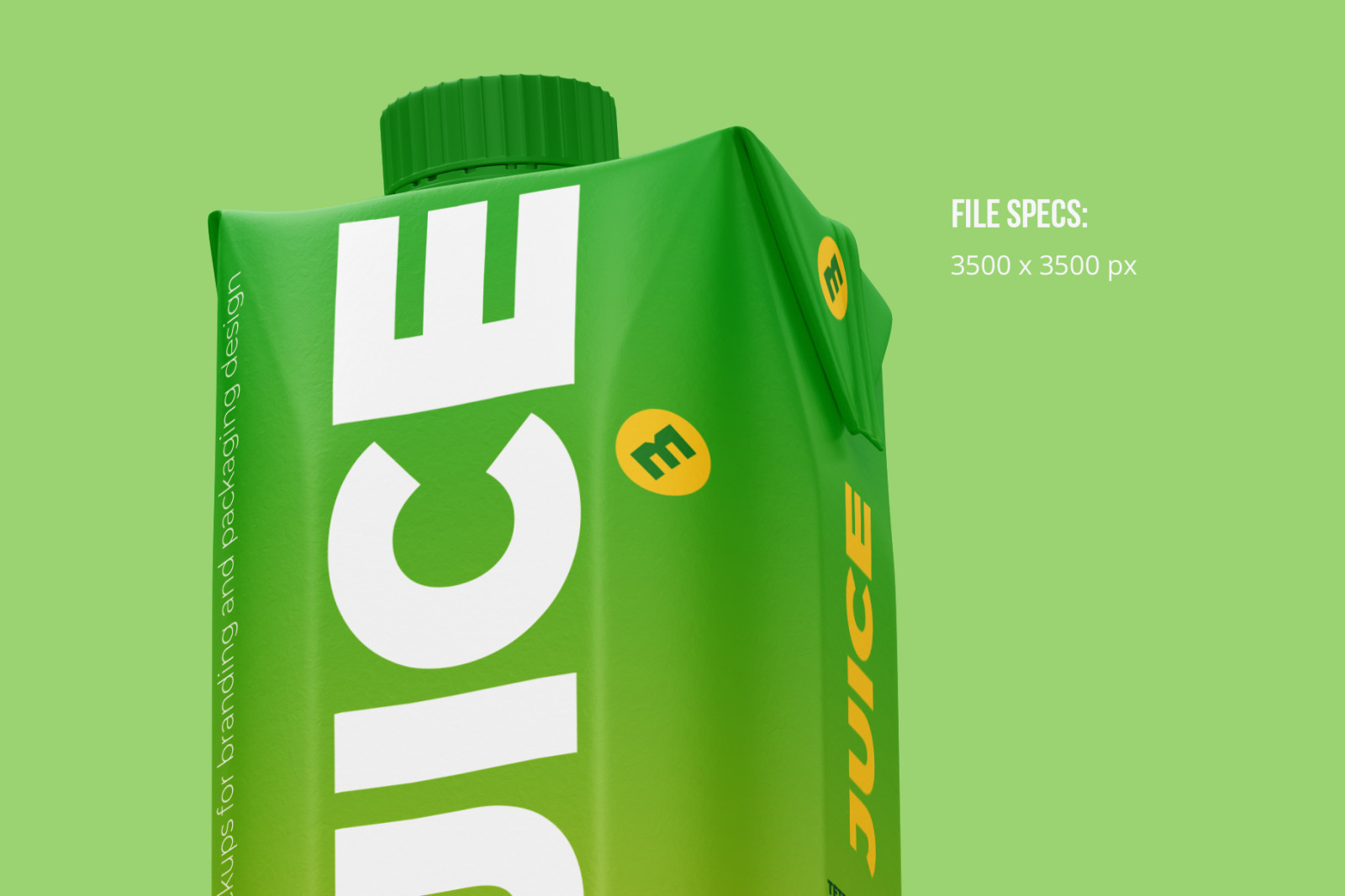 Juice Mockup Tetra Prisma 1000ml Juice Mockup Tetra Prisma 1000ml