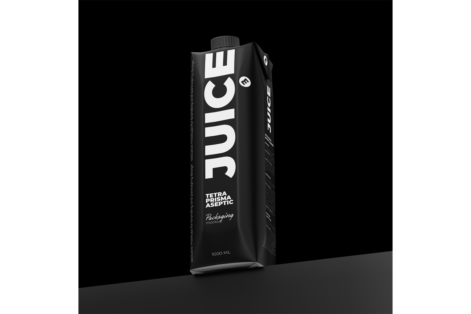 Juice Mockup Tetra Prisma 1000ml Juice Mockup Tetra Prisma 1000ml