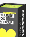 Glossy Eyeliner Box Mockup - Half Side View