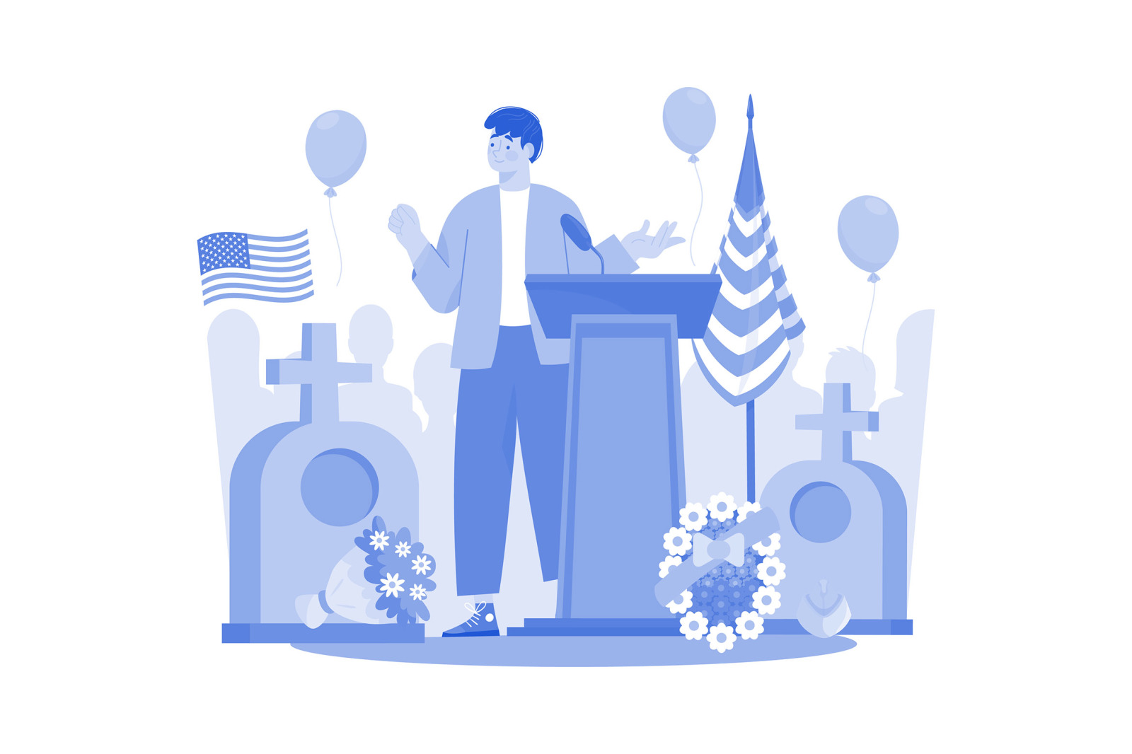 M718_Memorial Day Illustration Pack