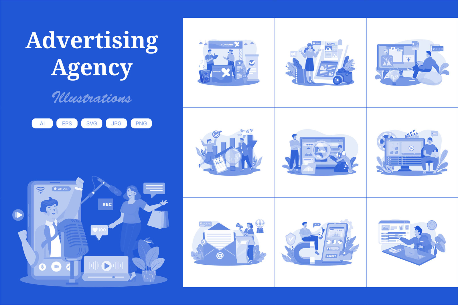 M722_Advertising Agency Illustration Pack 2 M722_Advertising Agency Illustration Pack 2