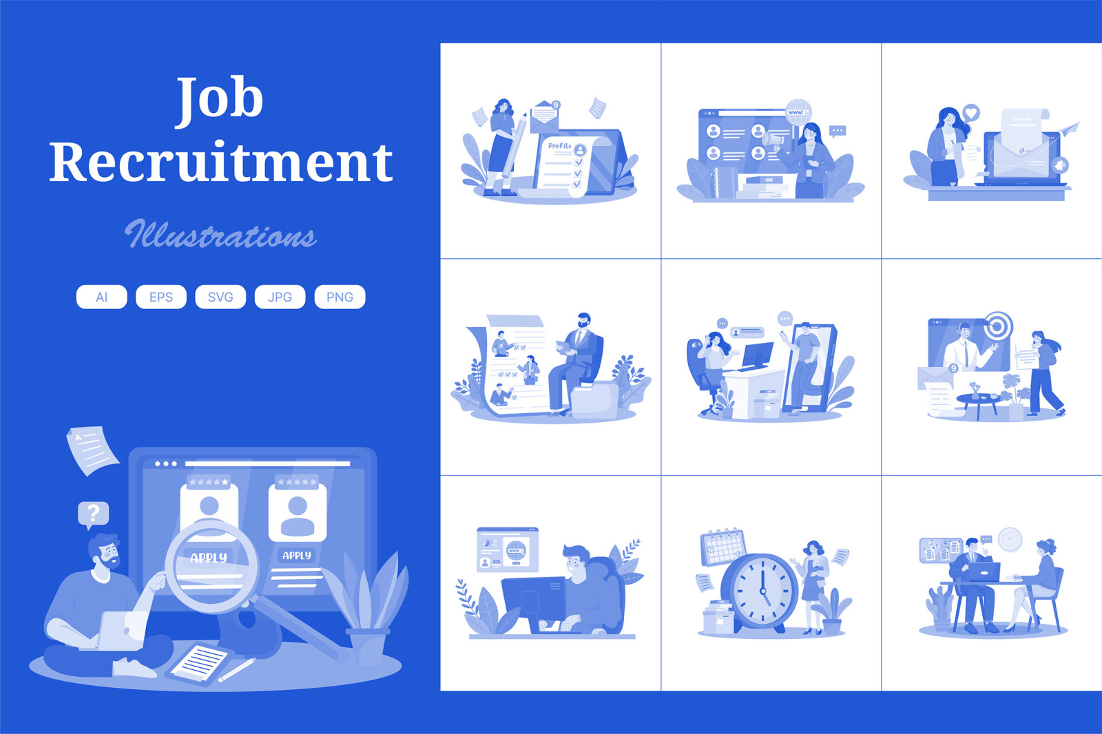 M723_Job Recruitment Illustration Pack 1