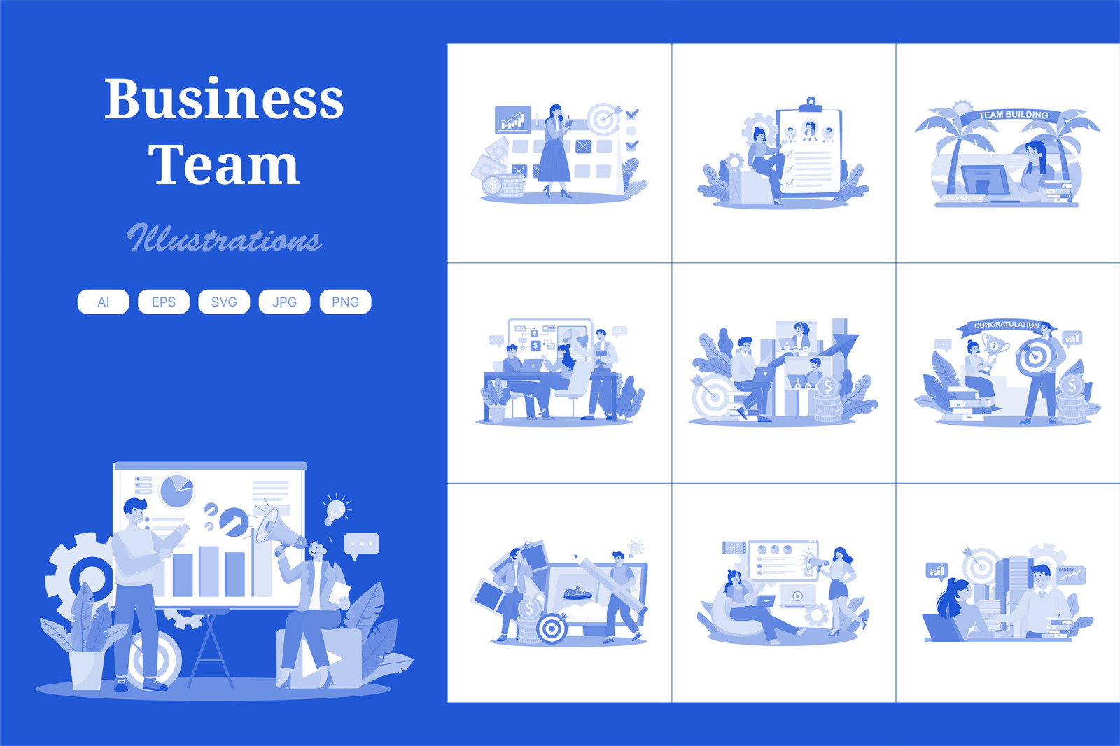 M726_Business Team Illustration Pack 1 M726_Business Team Illustration Pack 1
