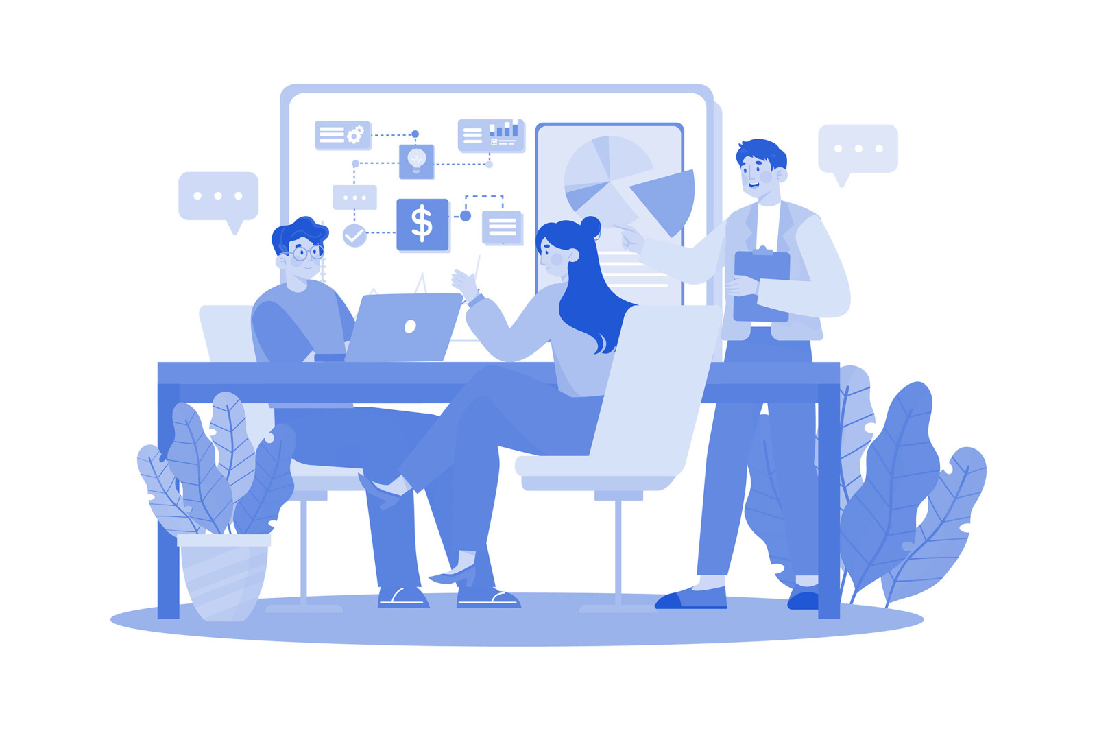 M726_Business Team Illustration Pack 1 M726_Business Team Illustration Pack 1