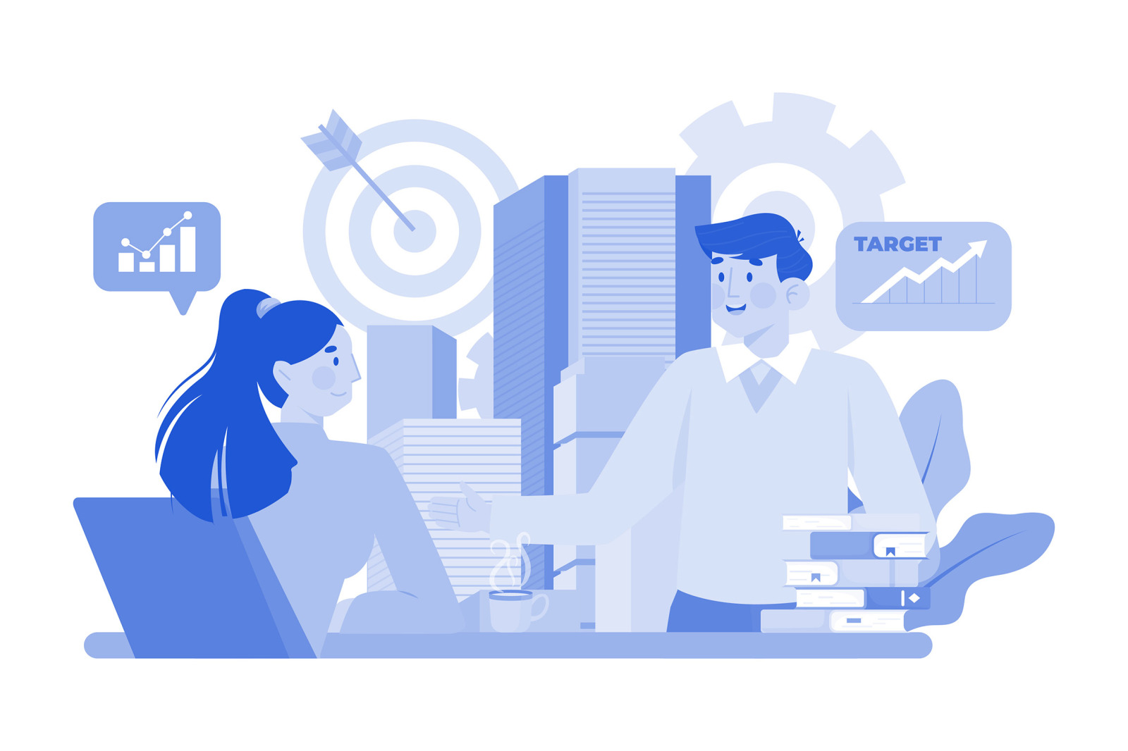 M726_Business Team Illustration Pack 1 M726_Business Team Illustration Pack 1