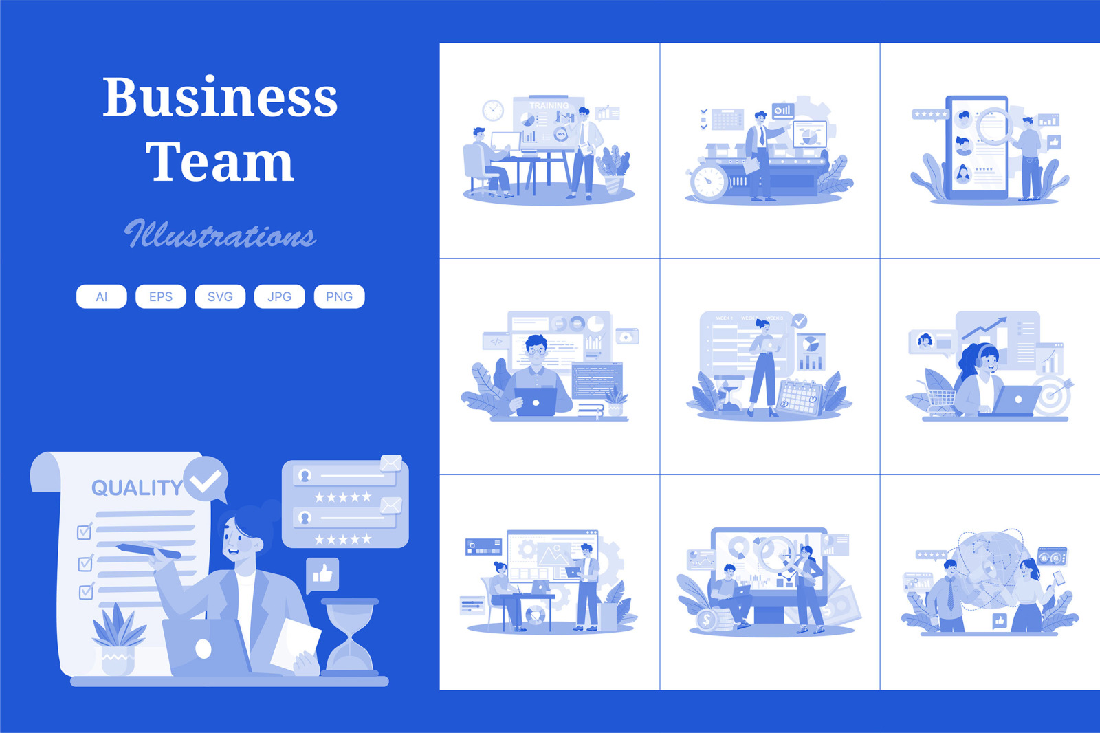 M726_Business Team Illustration Pack 2