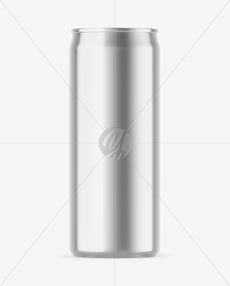 Metallic Drink Can Mockup