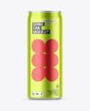 Metallic Drink Can Mockup