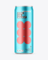 Matte Metallic Drink Can Mockup